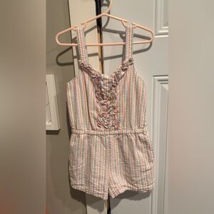 Janie and Jack Multicolor Striped Romper